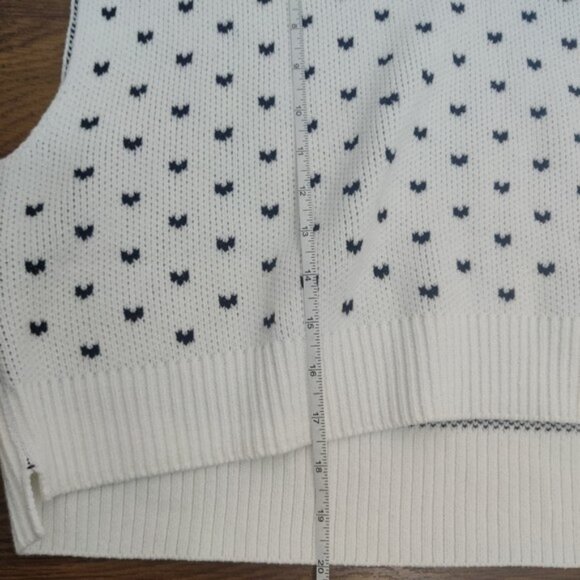 Free People Easy Street White Black Knit Vest NWOT- M - Picture 9 of 9